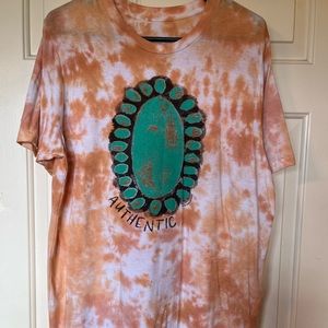 Orange tie dye T-shirt